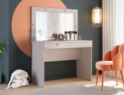 Camarim Penteadeira Capricho com espelho – Off White