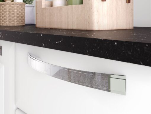 Armário Kit de Cozinha c/ Vidro 1,05m Pratika – Branco - Imagem 3