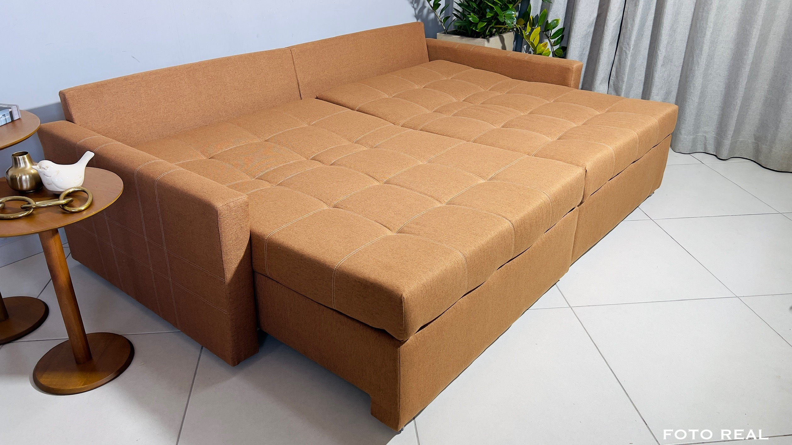 SOFÁ CAMA MÔNACO TERRACOTA 2,20M - Imagem 4