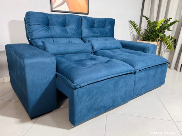 SOFÁ RETRÁTIL TORONTO AZUL 2,00M
