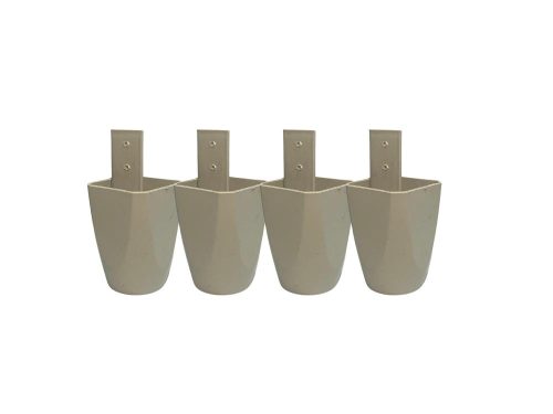 Kit com 4 Pés Plástico Jl Móveis
