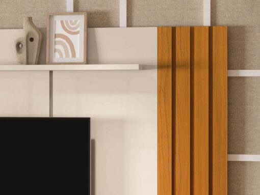 Painel Veyron 2.0 75″- Off White/Cedro - Imagem 2
