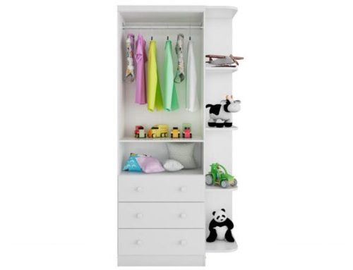 Armario Smim 2 Portas Com Prateleiras – Branco - Imagem 2