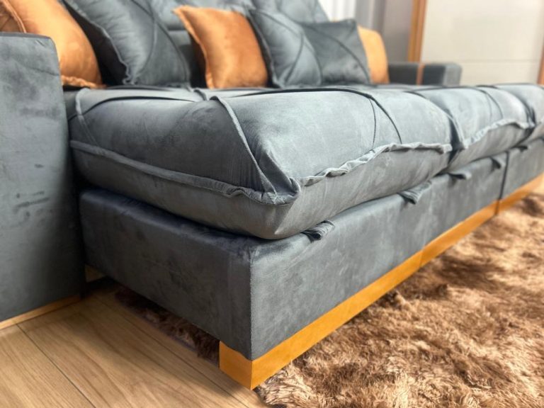 Sofá Retrátil Reclinável Pleno 3 Módulos 2.90m – Cinza Veludo - Imagem 3