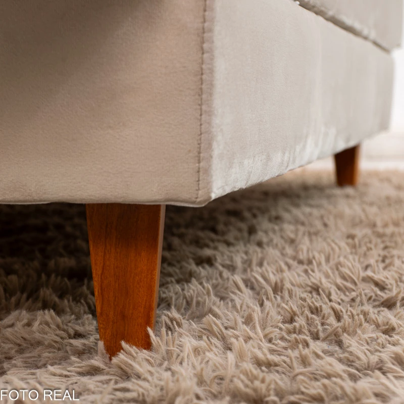 Sofá Cama Premium Veludo Bege 2269 Larg. 1.80m - Imagem 2