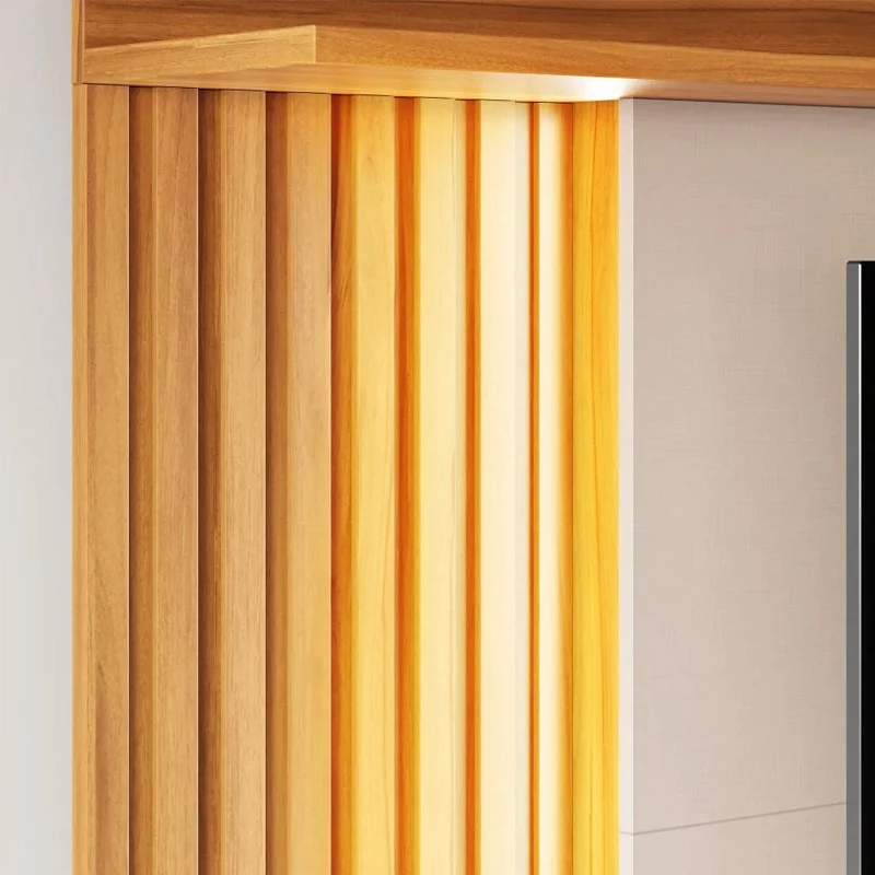 Home 1,83m NT 1400 Freijó/Off com Detalhe Ripado e LED para TV até 60" - Imagem 4