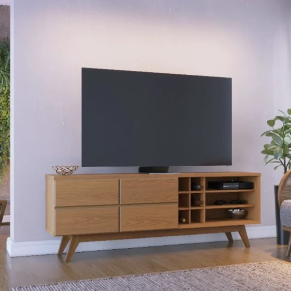 Bancada 1,80m Noronha Freijó Para TV até 70"